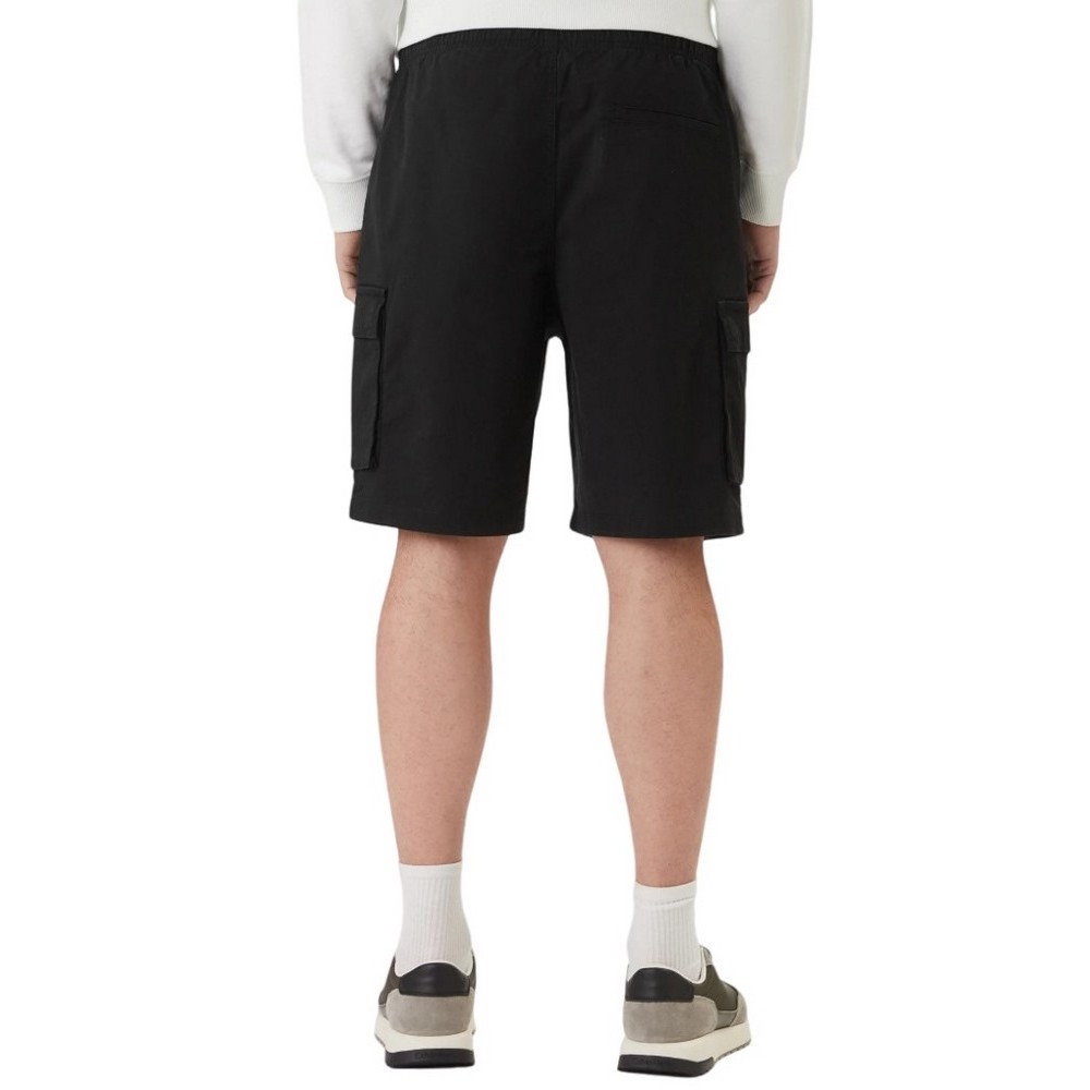 CALVIN KLEIN JEANS 9" COTTON PULL ON CARGO SHORT ΒΕΡΜΟΥΔΑ ΑΝΔΡΙΚΗ BLACK