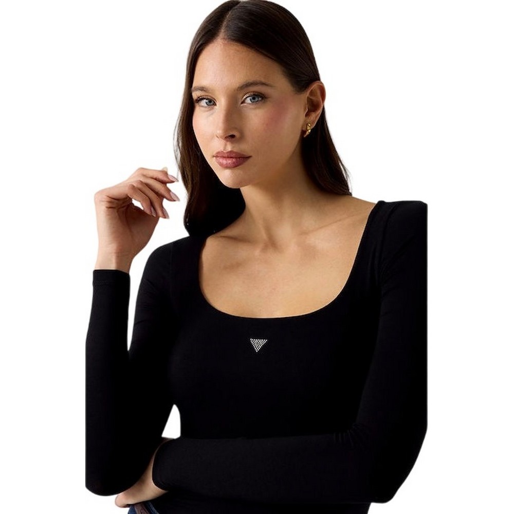 GUESS SQUARE NK LARISSA BODY ΚΟΡΜΑΚΙ ΓΥΝΑΙΚΕΙΟ BLACK