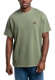 TOMMY JEANS RLX  LABEL TEE T-SHIRT ΜΠΛΟΥΖΑ ΑΝΔΡΙΚΗ GREEN