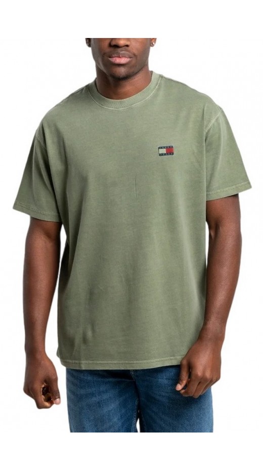 TOMMY JEANS RLX TJ LABEL TEE ΜΠΛΟΥΖΑ ΑΝΔΡΙΚΗ GREEN