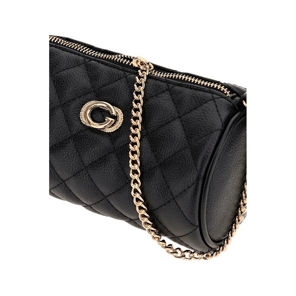 GUESS TUBE POUCH ΤΣΑΝΤΑ ΓΥΝΑΙΚΕΙΑ BLACK