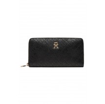 TOMMY HILFIGER DISTINCT LRG ZA MONO ΠΟΡΤΟΦΟΛΙ ΓΥΝΑΙΚΕΙΟ BLACK