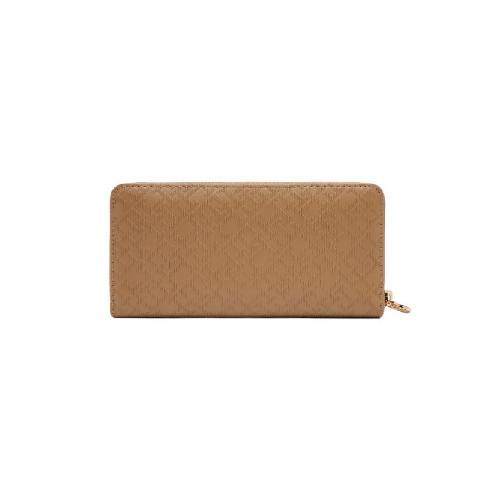 TOMMY HILFIGER DISTINCT LRG ZA MONO ΠΟΡΤΟΦΟΛΙ ΓΥΝΑΙΚΕΙΟ BEIGE