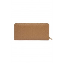 TOMMY HILFIGER DISTINCT LRG ZA MONO ΠΟΡΤΟΦΟΛΙ ΓΥΝΑΙΚΕΙΟ BEIGE