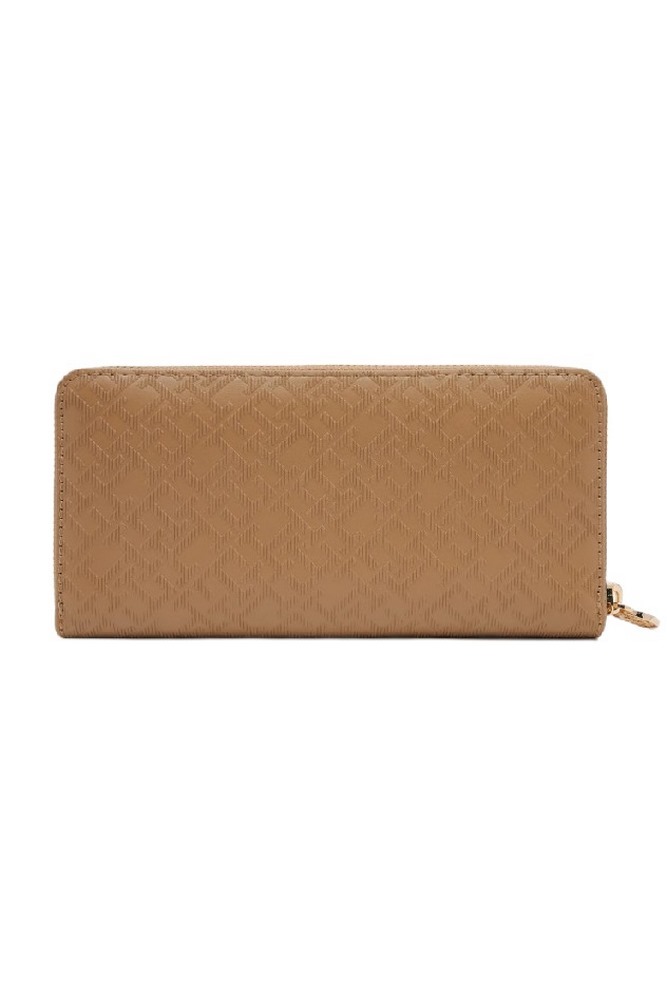 TOMMY HILFIGER DISTINCT LRG ZA MONO ΠΟΡΤΟΦΟΛΙ ΓΥΝΑΙΚΕΙΟ BEIGE