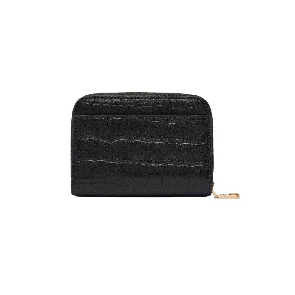 CALVIN KLEIN  CROC MEDIUM FLAP ZIP AROUND ΠΟΡΤΟΦΟΛΙ ΓΥΝΑΙΚΕΙΟ BLACK