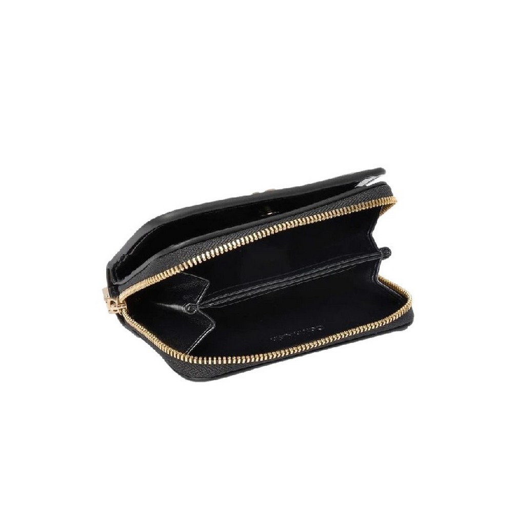 CALVIN KLEIN  CROC MEDIUM FLAP ZIP AROUND ΠΟΡΤΟΦΟΛΙ ΓΥΝΑΙΚΕΙΟ BLACK