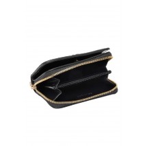 CALVIN KLEIN  CROC MEDIUM FLAP ZIP AROUND ΠΟΡΤΟΦΟΛΙ ΓΥΝΑΙΚΕΙΟ BLACK
