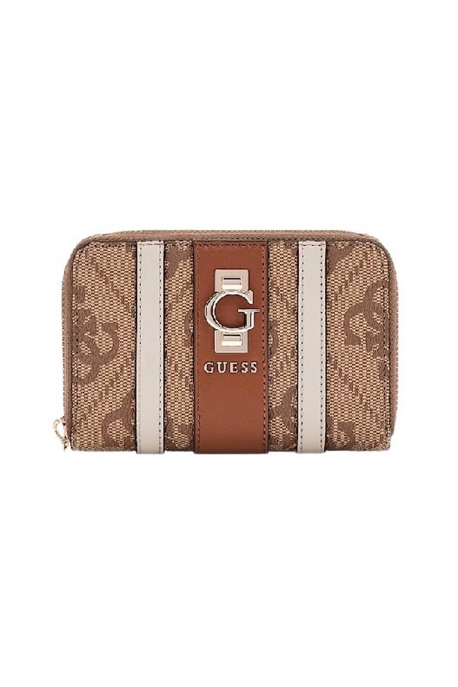 GUESS ERENIA SLG MEDIUM ZIP AROUND ΠΟΡΤΟΦΟΛΙ ΓΥΝΑΙΚΕΙΟ LATTE