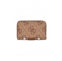 GUESS ERENIA SLG MEDIUM ZIP AROUND ΠΟΡΤΟΦΟΛΙ ΓΥΝΑΙΚΕΙΟ LATTE