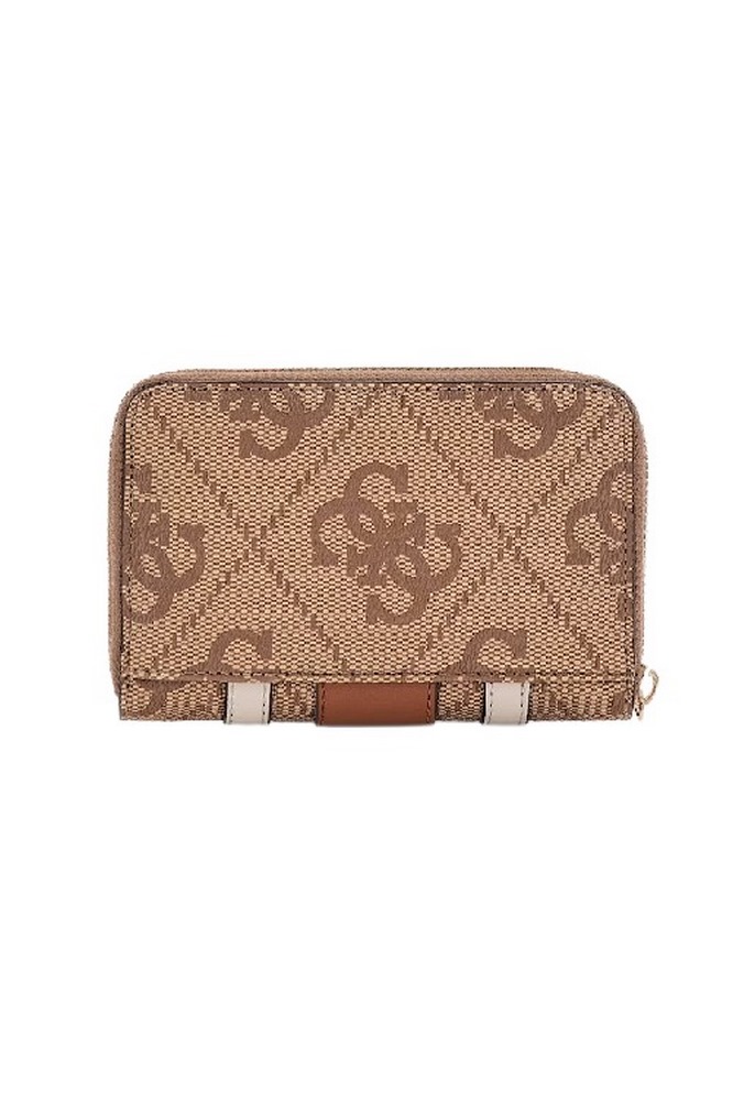GUESS ERENIA SLG MEDIUM ZIP AROUND ΠΟΡΤΟΦΟΛΙ ΓΥΝΑΙΚΕΙΟ LATTE