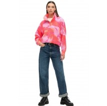 SUPERDRY D2 OVIN SUPER SOFT PRINTED HENLEY ΜΠΛΟΥΖΑ ΓΥΝΑΙΚΕΙΑ CORAL