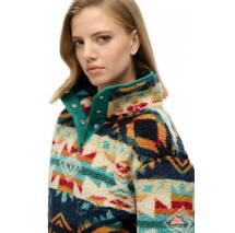 SUPERDRY D2 OVIN SUPER SOFT PRINTED HENLEY ΜΠΛΟΥΖΑ ΓΥΝΑΙΚΕΙΑ MULTI