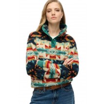 SUPERDRY D2 OVIN SUPER SOFT PRINTED HENLEY ΜΠΛΟΥΖΑ ΓΥΝΑΙΚΕΙΑ MULTI