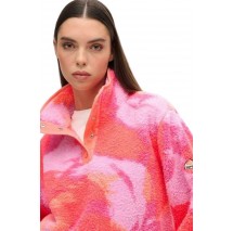 SUPERDRY D2 OVIN SUPER SOFT PRINTED HENLEY ΜΠΛΟΥΖΑ ΓΥΝΑΙΚΕΙΑ CORAL