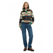 SUPERDRY D2 OVIN SUPER SOFT PRINTED HENLEY ΜΠΛΟΥΖΑ ΓΥΝΑΙΚΕΙΑ MULTI