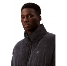 CALVIN KLEIN JEANS LS CORDUROY MID WT PUFFER JACKET ΜΠΟΥΦΑΝ ΑΝΔΡΙΚΟ BLUE