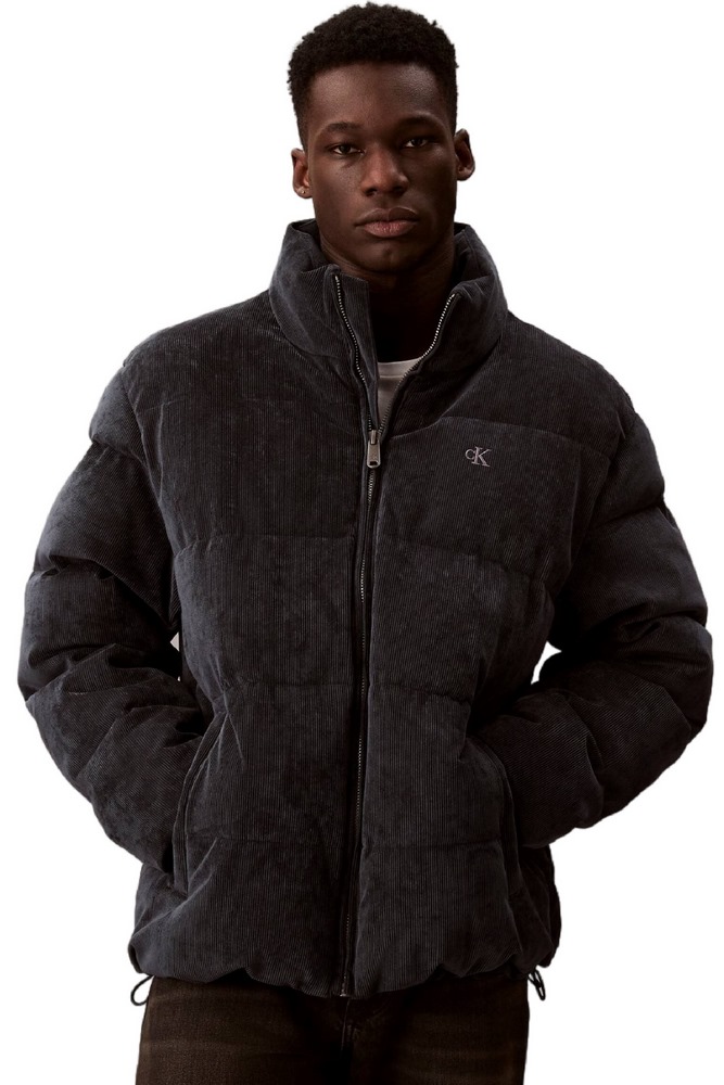 CALVIN KLEIN JEANS LS CORDUROY MID WT PUFFER JACKET ΜΠΟΥΦΑΝ ΑΝΔΡΙΚΟ BLUE