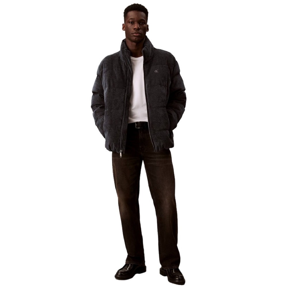 CALVIN KLEIN JEANS LS CORDUROY MID WT PUFFER JACKET ΜΠΟΥΦΑΝ ΑΝΔΡΙΚΟ BLUE