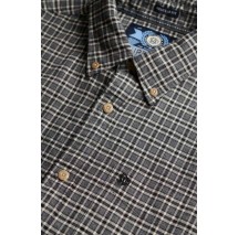 SUPERDRY D2 STUD PREMIUM CHECK OXFORD SHIRT ΠΟΥΚΑΜΙΣΟ ΑΝΔΡΙΚΟ BLACK