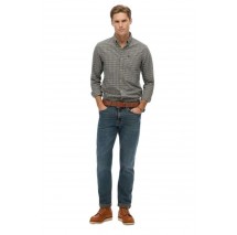 SUPERDRY D2 STUD PREMIUM CHECK OXFORD SHIRT ΠΟΥΚΑΜΙΣΟ ΑΝΔΡΙΚΟ BLACK