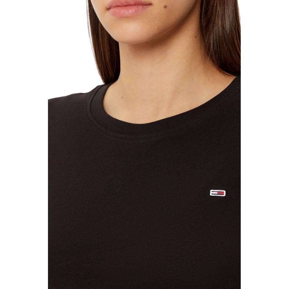 TOMMY JEANS C-NECK TEE T-SHIRT ΜΠΛΟΥΖΑ ΓΥΝΑΙΚΕΙΑ BLACK