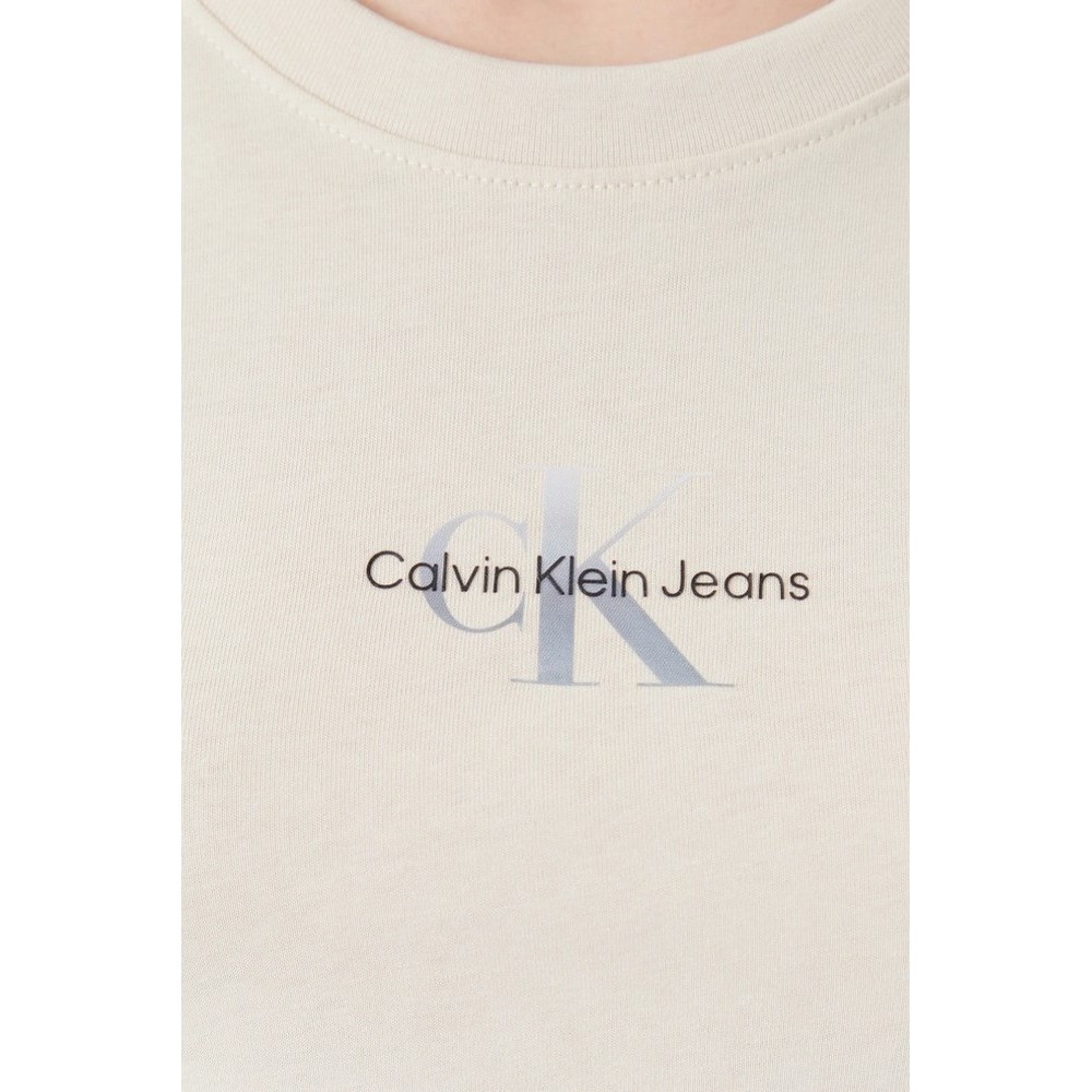 CALVIN KLEIN JEANS CUI NIAGARA MIST T-SHIR ΜΠΛΟΥΖΑ ΓΥΝΑΙΚΕΙΑ SAND