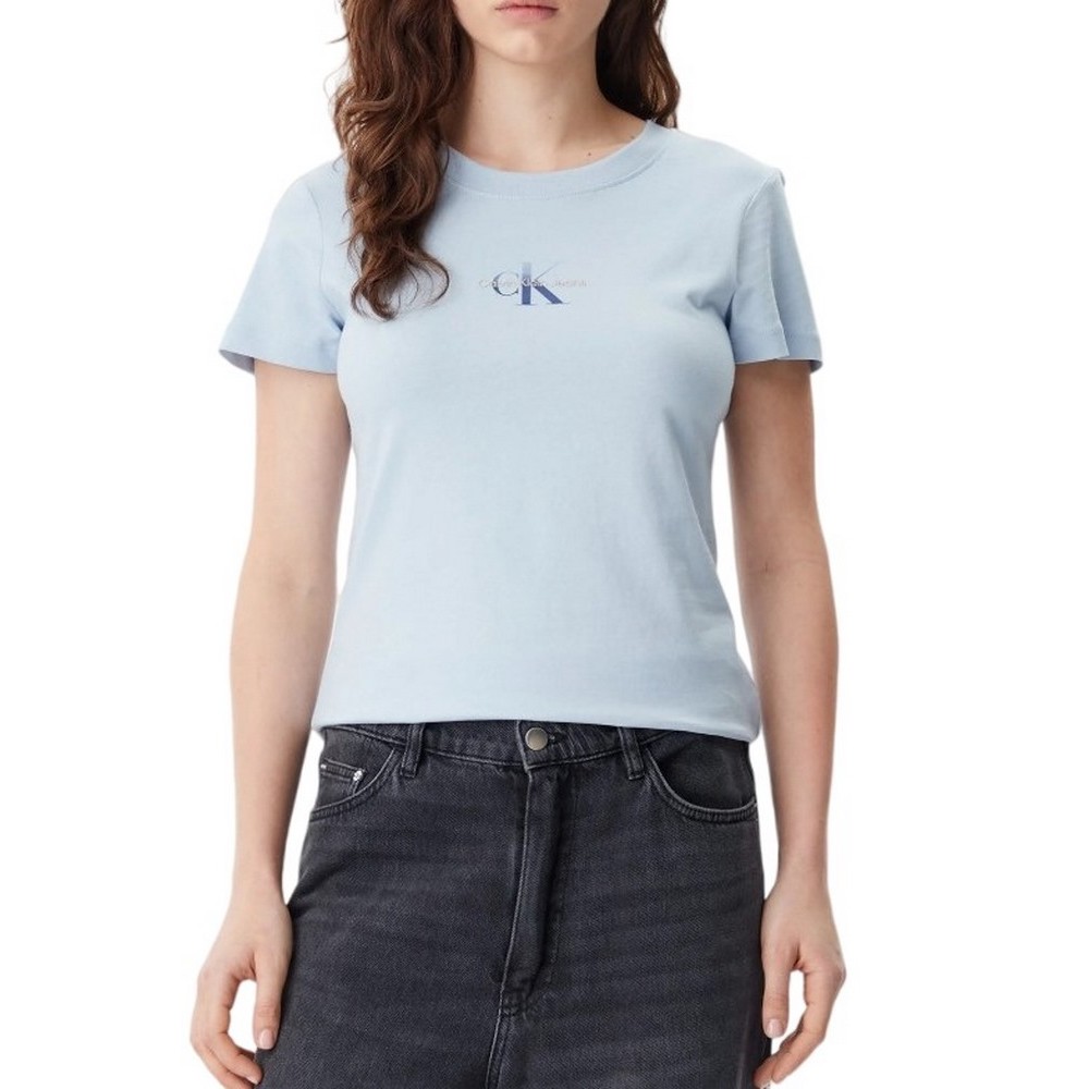 CALVIN KLEIN JEANS CUI NIAGARA MIST T-SHIR ΜΠΛΟΥΖΑ ΓΥΝΑΙΚΕΙΑ CIEL