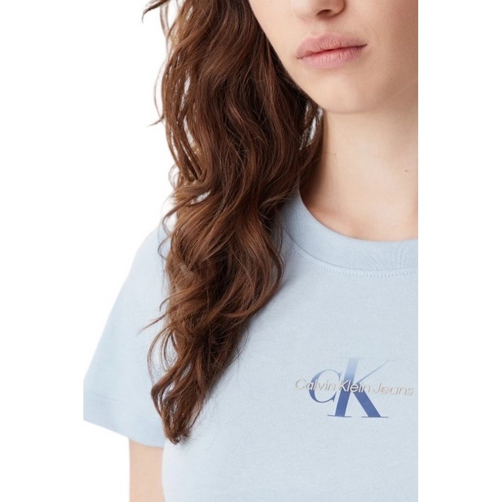CALVIN KLEIN JEANS CUI NIAGARA MIST T-SHIR ΜΠΛΟΥΖΑ ΓΥΝΑΙΚΕΙΑ CIEL