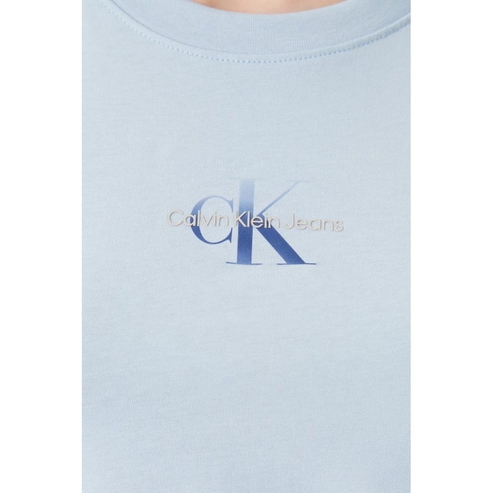 CALVIN KLEIN JEANS CUI NIAGARA MIST T-SHIR ΜΠΛΟΥΖΑ ΓΥΝΑΙΚΕΙΑ CIEL