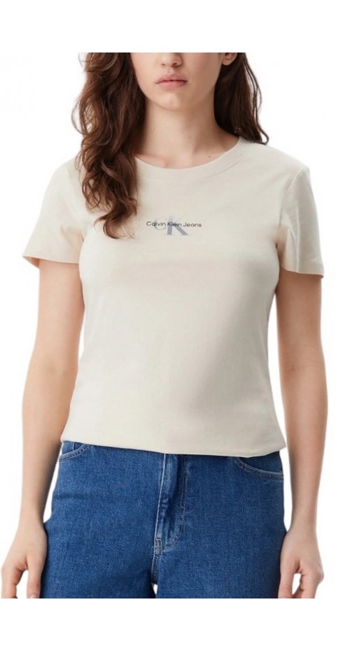 CALVIN KLEIN JEANS CUI NIAGARA MIST T-SHIR ΜΠΛΟΥΖΑ ΓΥΝΑΙΚΕΙΑ SAND