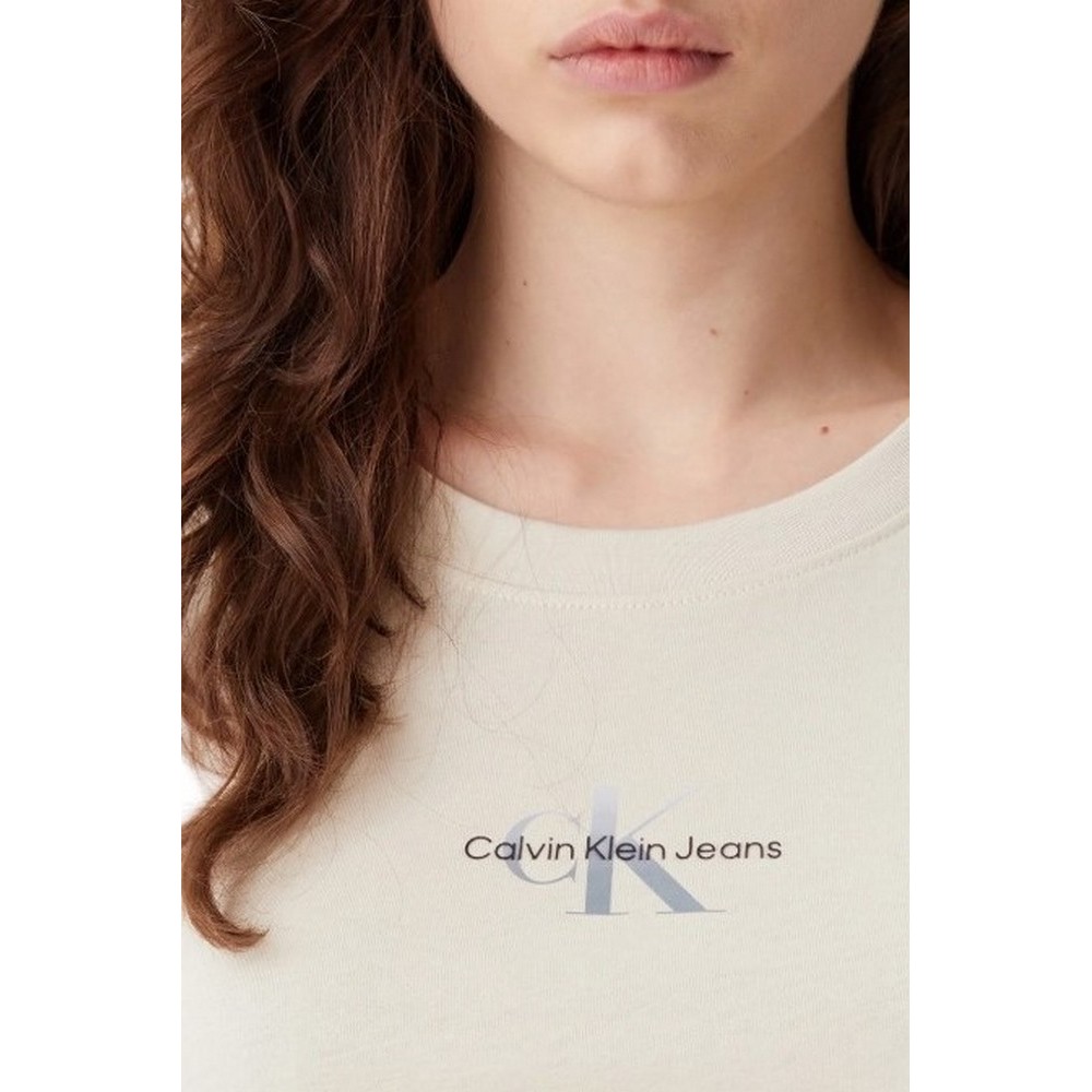 CALVIN KLEIN JEANS CUI NIAGARA MIST T-SHIR ΜΠΛΟΥΖΑ ΓΥΝΑΙΚΕΙΑ SAND