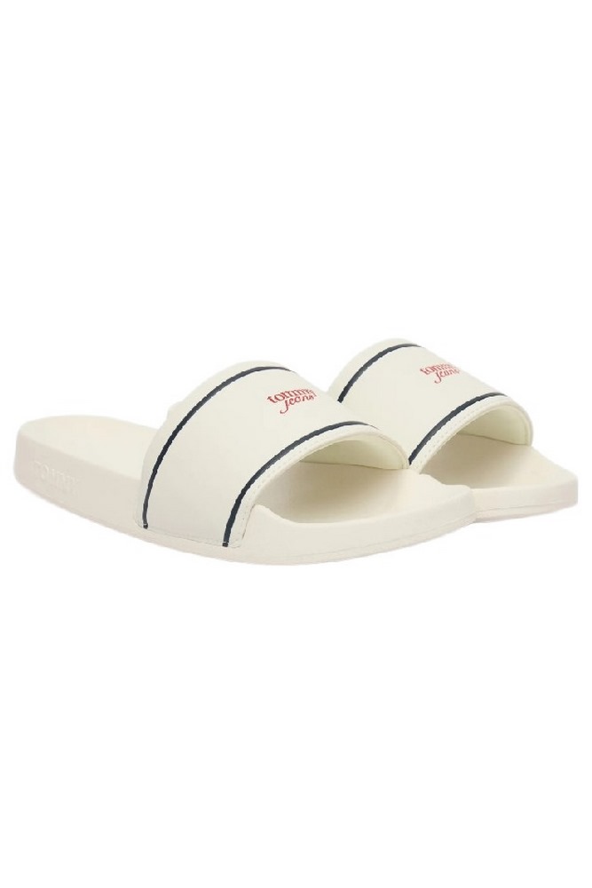 TOMMY JEANS POOLSLIDES ΠΑΝΤΟΦΛΑ ΓΥΝΑΙΚΕΙΑ IVORY