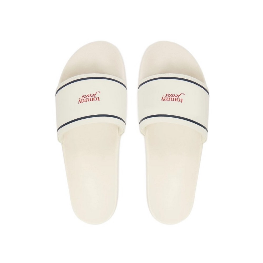 TOMMY JEANS POOLSLIDES ΠΑΝΤΟΦΛΑ ΓΥΝΑΙΚΕΙΑ IVORY