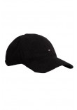 TOMMY HILFIGER FLAG 6 PANEL CORD CAP ΚΑΠΕΛΟ ΓΥΝΑΙΚΕΙΟ BLACK