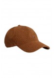 TOMMY HILFIGER FLAG 6 PANEL CORD CAP ΚΑΠΕΛΟ ΓΥΝΑΙΚΕΙΟ COGNAC