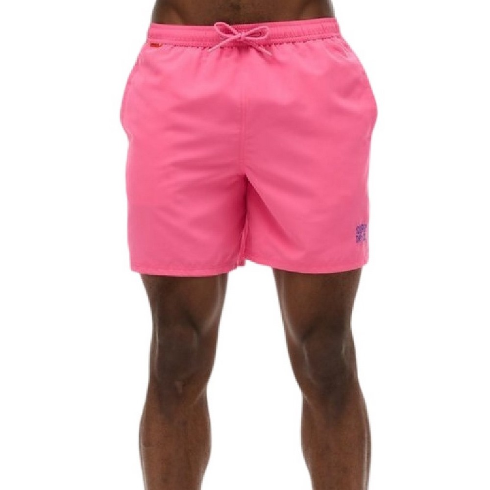 SUPERDRY D3 OVIN ESSENTIAL 17 SWIM SHORT ΜΑΓΙΟ ΑΝΔΡΙΚΟ PINK