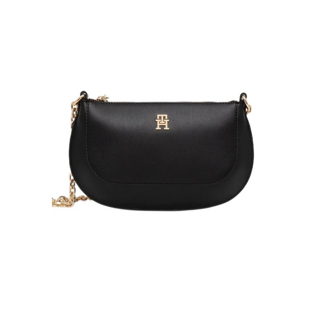 TOMMY HILFIGER GLAM MINI CHAIN CROSSOVER ΤΣΑΝΤΑ ΓΥΝΑΙΚΕΙΑ BLACK