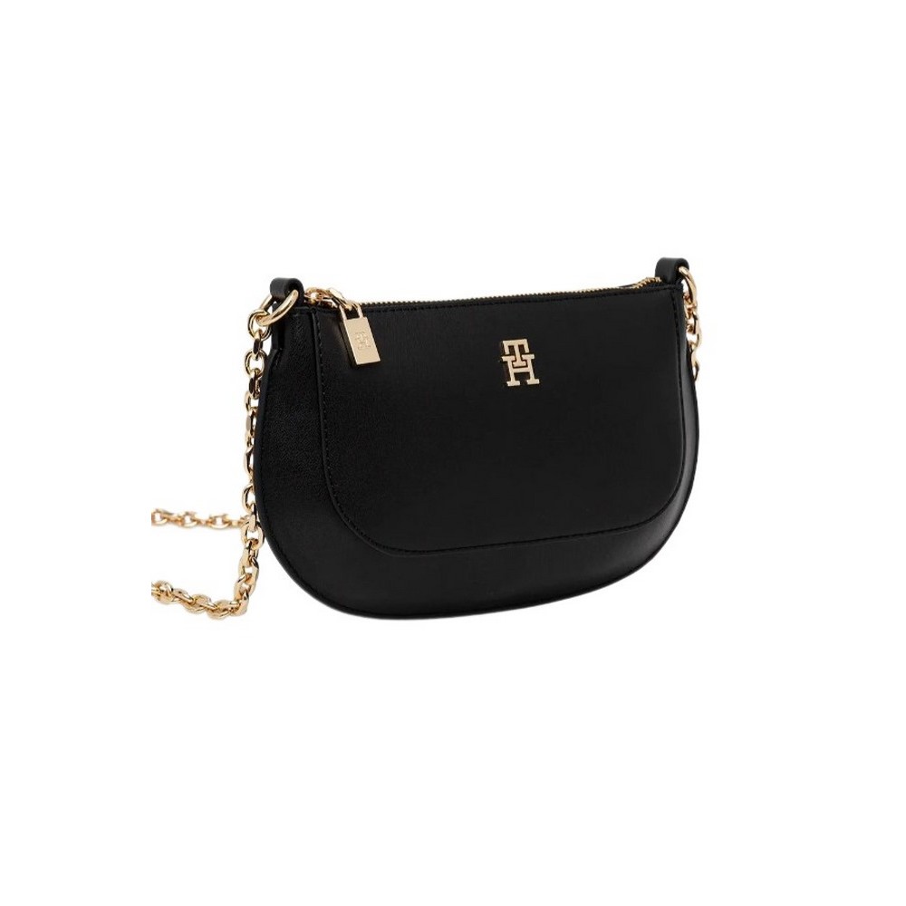 TOMMY HILFIGER GLAM MINI CHAIN CROSSOVER ΤΣΑΝΤΑ ΓΥΝΑΙΚΕΙΑ BLACK