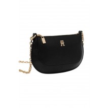 TOMMY HILFIGER GLAM MINI CHAIN CROSSOVER ΤΣΑΝΤΑ ΓΥΝΑΙΚΕΙΑ BLACK