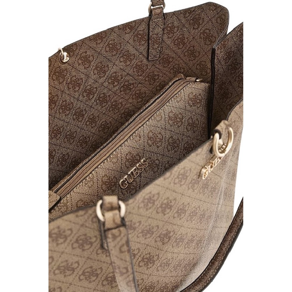 GUESS ALBY TOGGLE TOTE ΤΣΑΝΤΑ ΓΥΝΑΙΚΕΙΑ BROWN