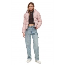 SUPERDRY HOODED SPIRIT SPORTS PUFFER ΜΠΟΥΦΑΝ ΓΥΝΑΙΚΕΙΟ PINK