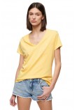 SUPERDRY STUDIOS SLUB T-SHIRT ΜΠΛΟΥΖΑ ΓΥΝΑΙΚΕΙΑ YELLOW