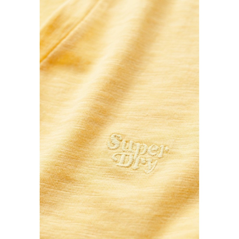 SUPERDRY STUDIOS SLUB T-SHIRT ΜΠΛΟΥΖΑ ΓΥΝΑΙΚΕΙΑ YELLOW