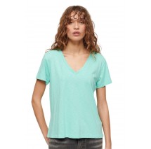 SUPERDRY STUDIOS SLUB T-SHIRT ΜΠΛΟΥΖΑ ΓΥΝΑΙΚΕΙΑ MINT