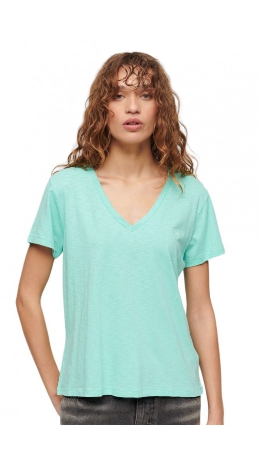 SUPERDRY STUDIOS SLUB T-SHIRT ΜΠΛΟΥΖΑ ΓΥΝΑΙΚΕΙΑ MINT