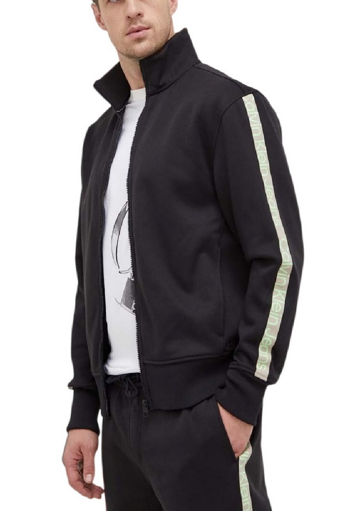 CALVIN KLEIN CUT OFF LOGO TAPE ZIP HWK ΖΑΚΕΤΑ ΑΝΔΡΙΚΗ BLACK