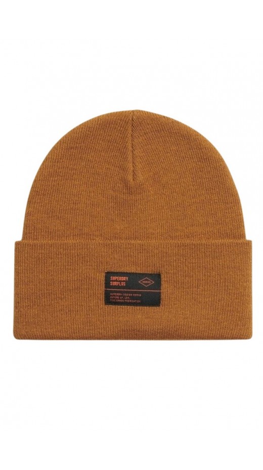 SUPERDRY D3 SDNA SURPLUS KNITTED BEANIE ΣΚΟΥΦΟΣ ΓΥΝΑΙΚΕΙΟΣ BROWN