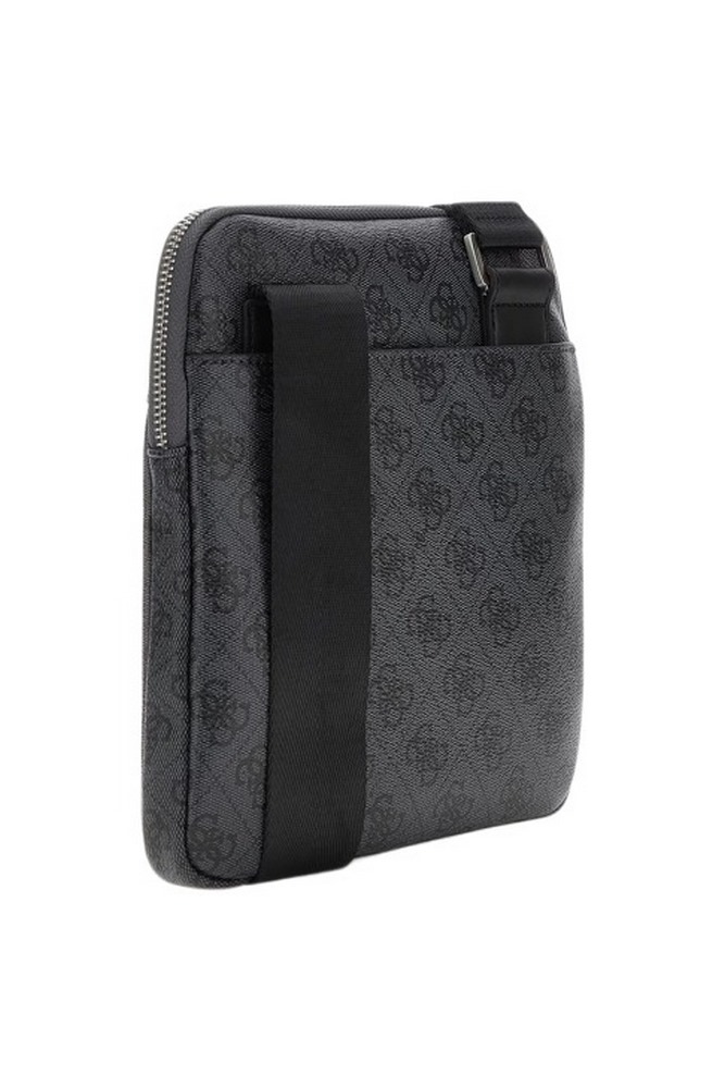 GUESS MILANO CROSSBODY FLAT ΤΣΑΝΤΑ ΑΝΔΡΙΚΗ GREY