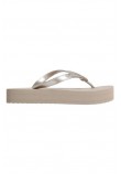 CALVIN KLEIN FLATFORM FLIP FLOP MET TPU ΠΑΝΤΟΦΛΑ ΓΥΝΑΙΚΕΙΑ TAUPE